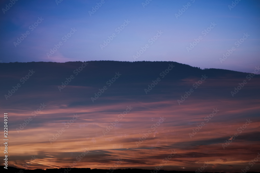 Evening Sky with Sunny Flames and gradients