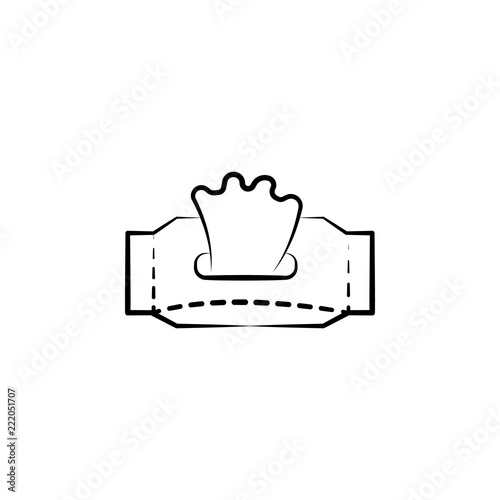 water paper toilet  icon. Element of anti aging icon for mobile concept and web apps. Doodle style water paper toilet  icon can be used for web and mobile