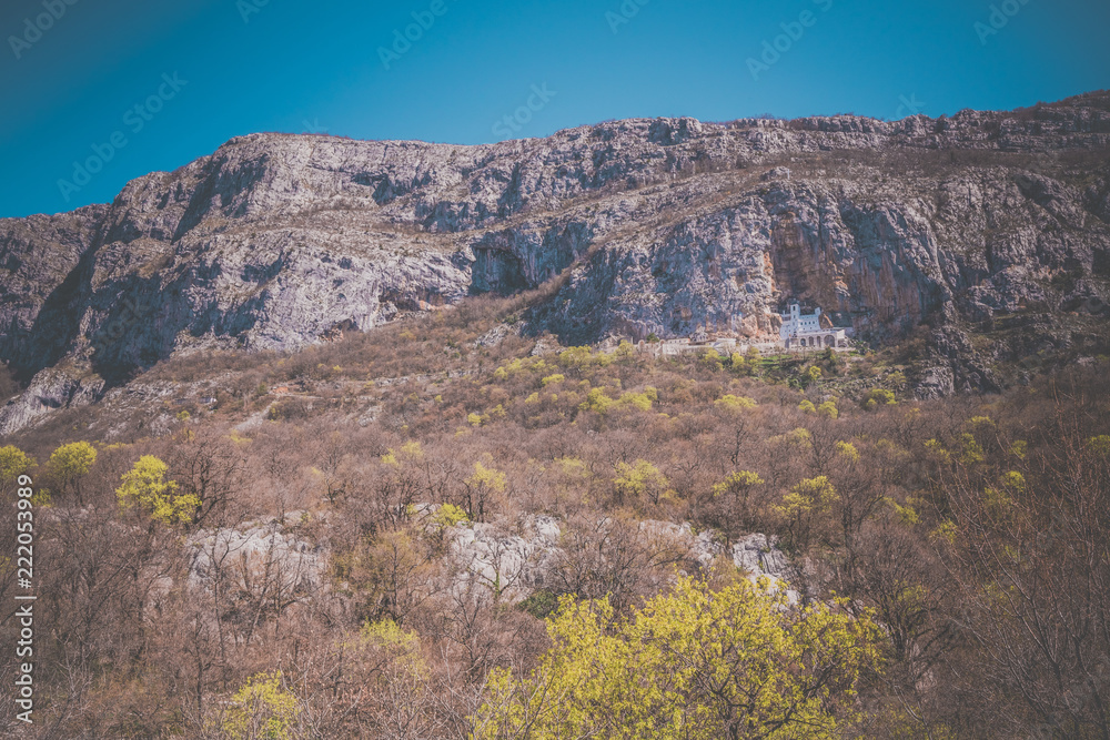 Fototapeta premium Ostrog Orthodox monastery in Montenegro