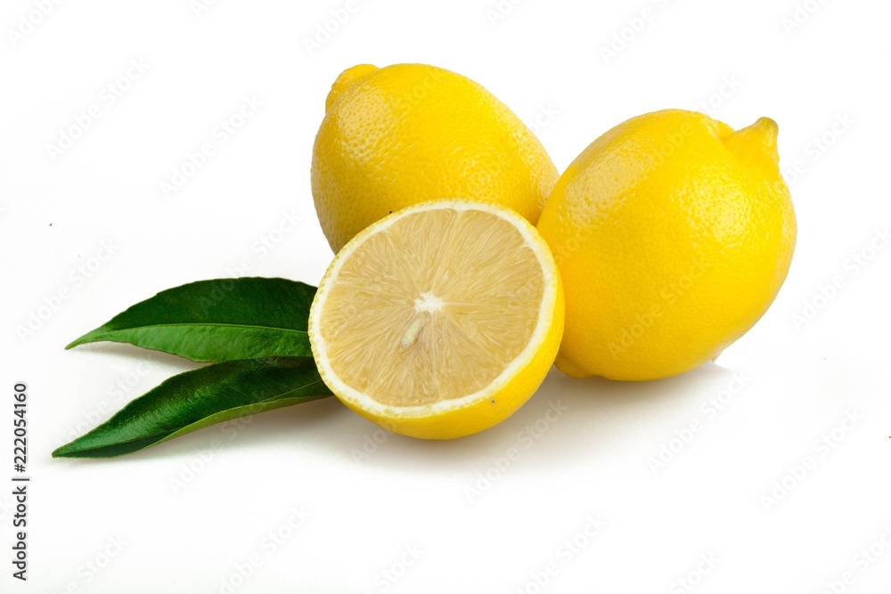 Fresh yellow lemon