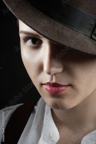 woman in hat