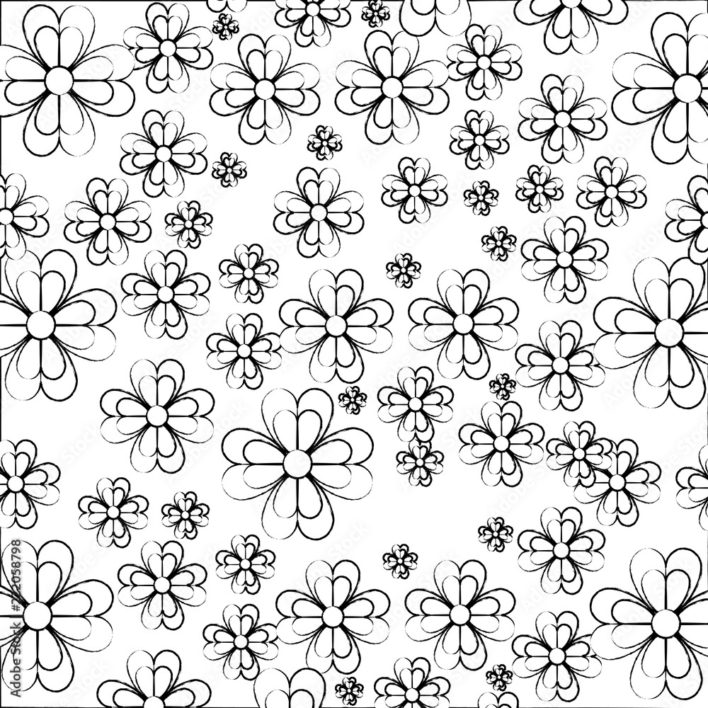 Clover leaves background pattern sketch Clover leaves background pattern sketch