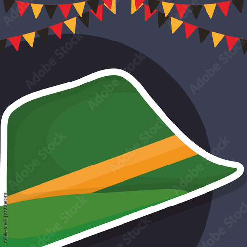 traditional german hat icon