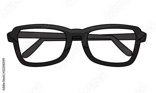 Executive glasses isolated