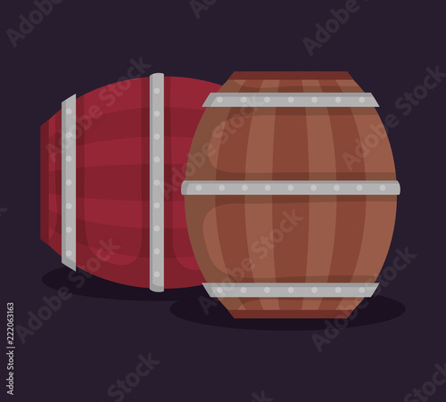 beer barrel wooden icon