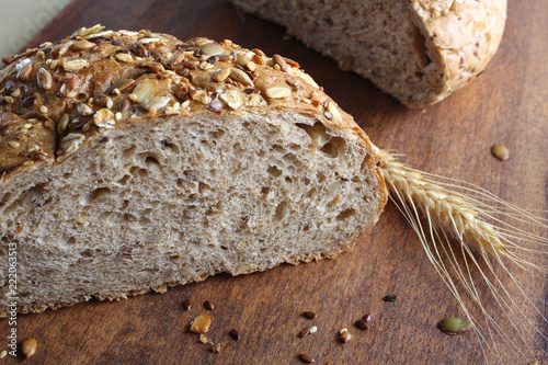 multi-grain bread and ears photo