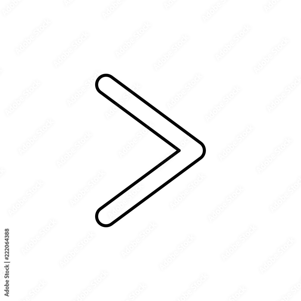 Right sign icon. Element of image sign for mobile concept and web apps illustration. Thin line icon for website design and development, app development. Premium icon Right sign icon. Element of image sign for mobile concept and web apps illustration. Thin line icon for website design and development, app development. Premium icon