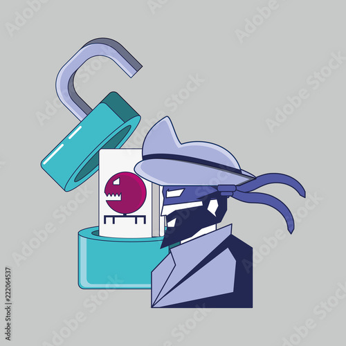 pirate with padlock data privacy