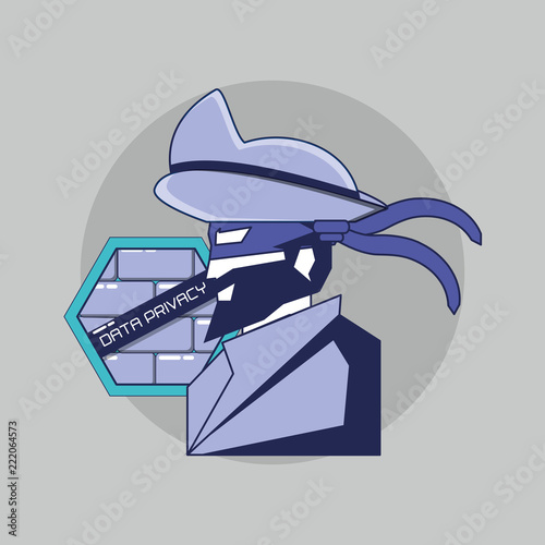 pirate with wall data privacy