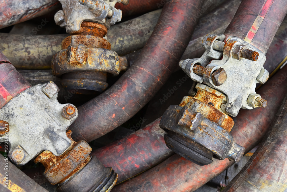 Old Industrial Hoses Background, Old Industrial Hoses Background,