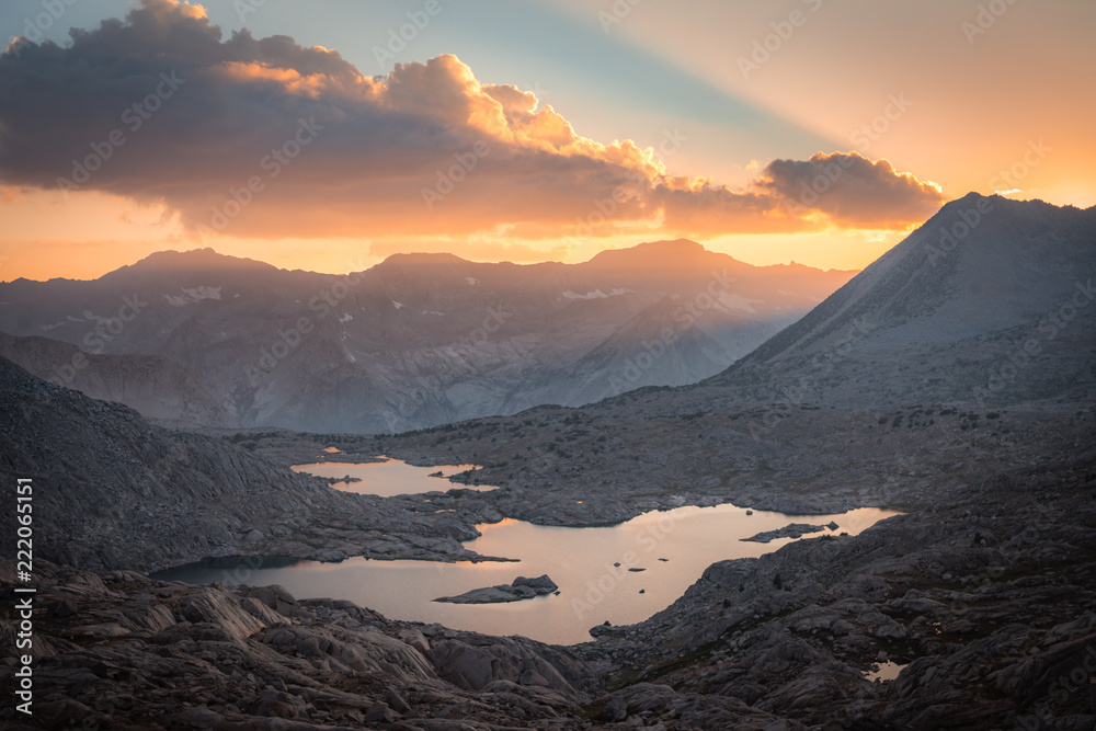 Beautiful landscape shot in the Sierras at high camp.  