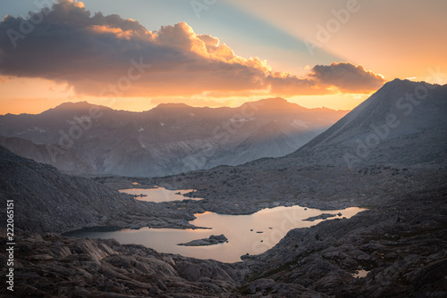 Beautiful landscape shot in the Sierras at high camp. 