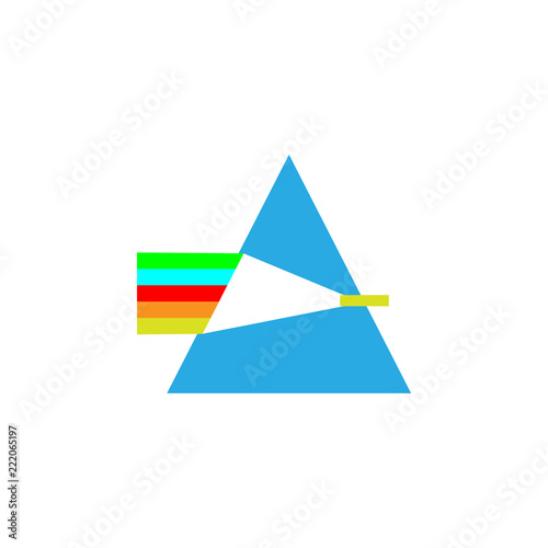 Free Download prism illustration. Element of optometry icon for mobile concept and web apps. Colored prism illustration can be used for web and mobile - GFXLoad