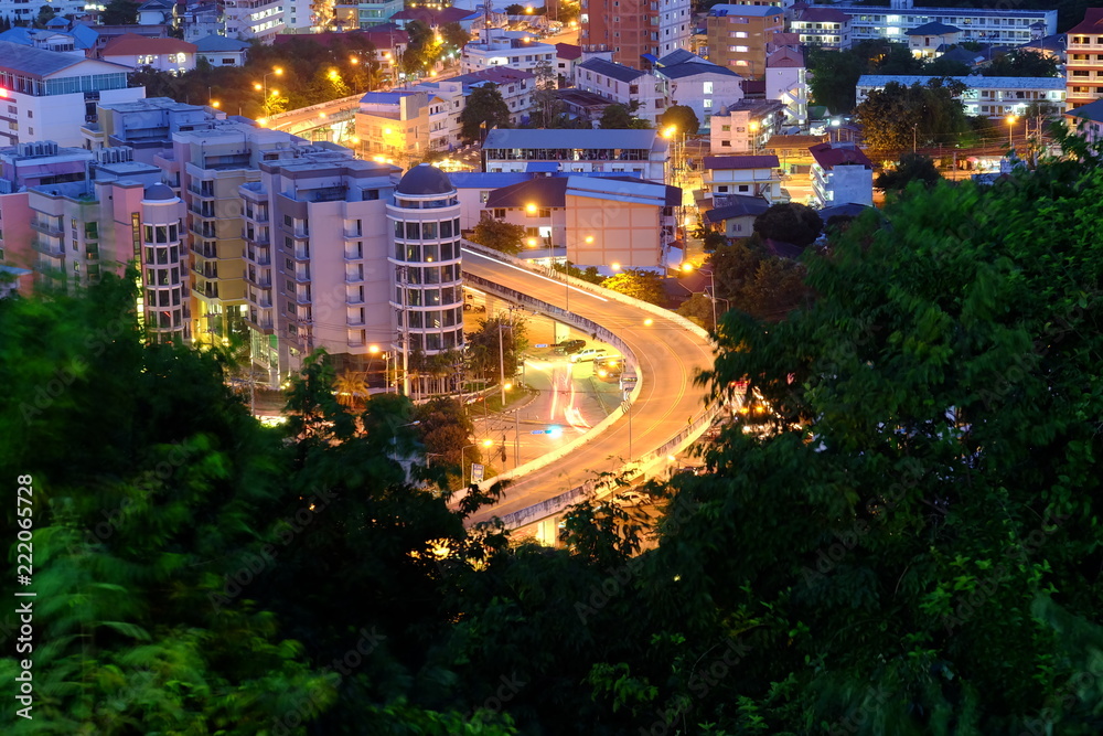 Naklejka premium city at night