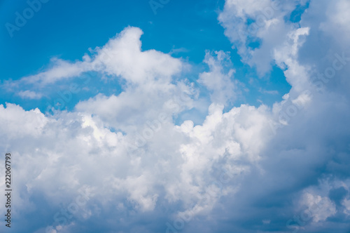 Beauty sky with cloudy  serenity nature background.