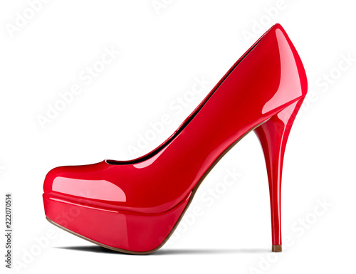 red high heel footwear fashion female style