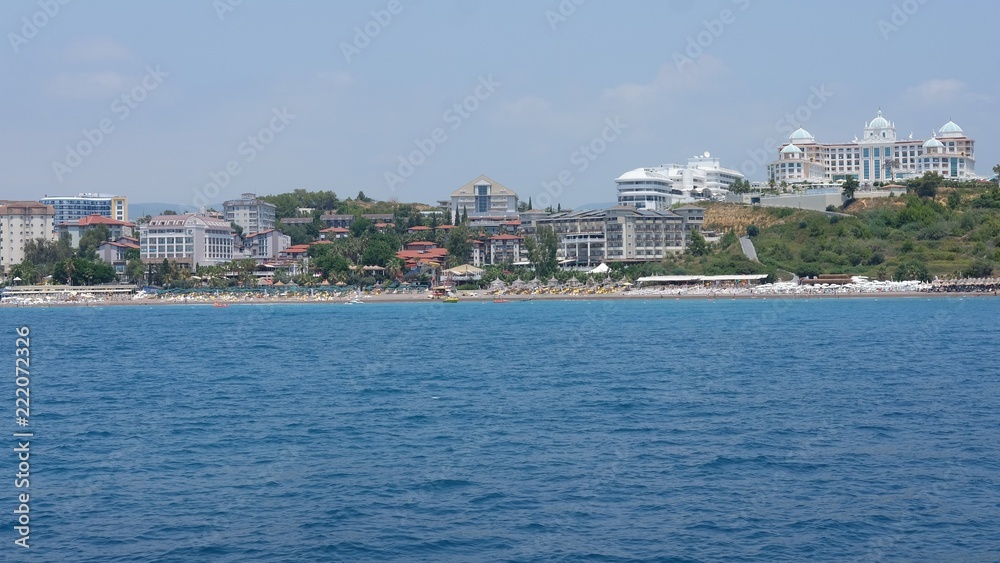 the resort coast of Turkey