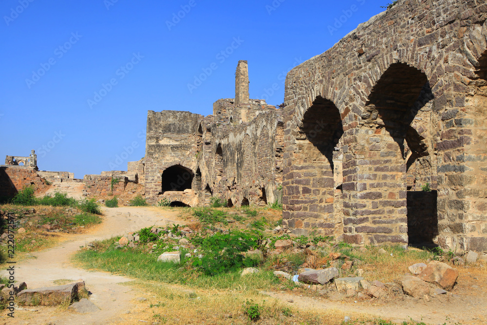 Historic Golkonda fort in Hyderabad India