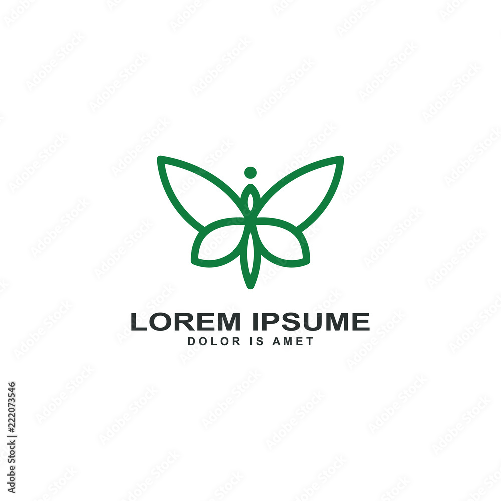 Abstract butterfly logo template vector illustration Abstract butterfly logo template vector illustration