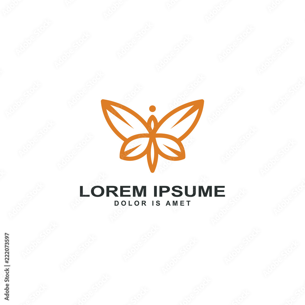 Abstract butterfly logo template vector illustration Abstract butterfly logo template vector illustration
