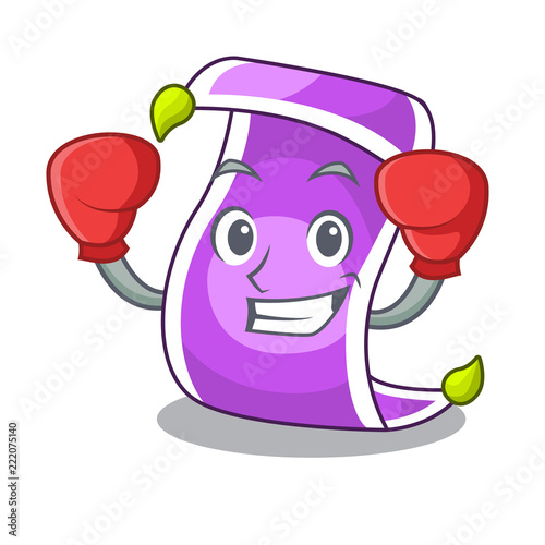 Boxing cartoon oriental magic carpet on the show