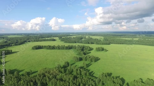 Wallpaper Mural quadrocopter flight over the Siberian plain Torontodigital.ca