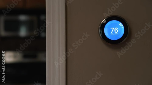 Thermostat temperature set by phone