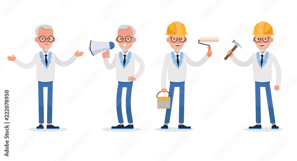 business people vector character design no11