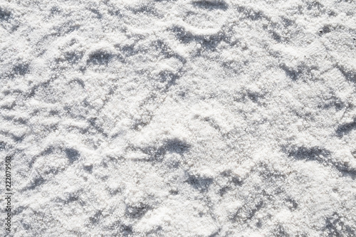 Close-up salt pool of large salt