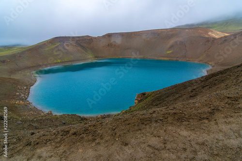 Volcano Viti Crater in North Iceland