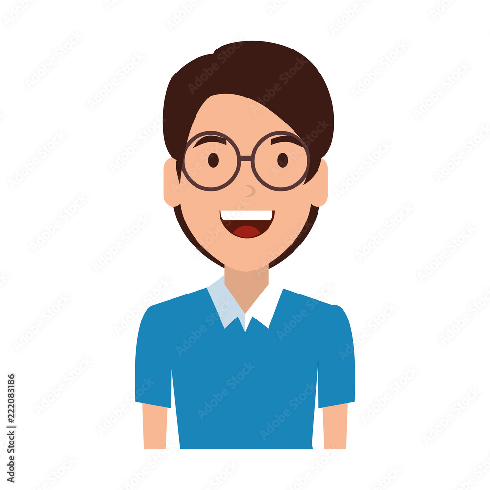 elegant and young man with glasses elegant and young man with glasses