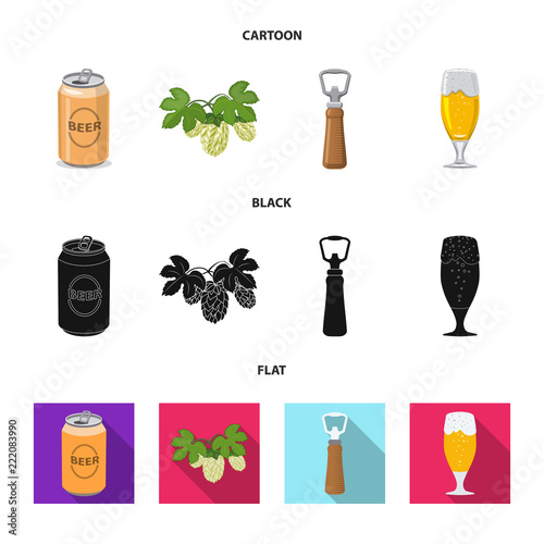 Vector illustration of pub and bar sign. Collection of pub and interior stock symbol for web.
