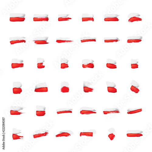 Free Download Poland flag, vector illustration on a white background - GFXLoad