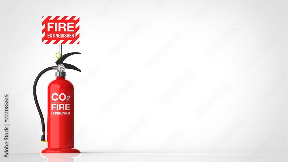 消火器 台 右コピースペース Stock イラスト Adobe Stock