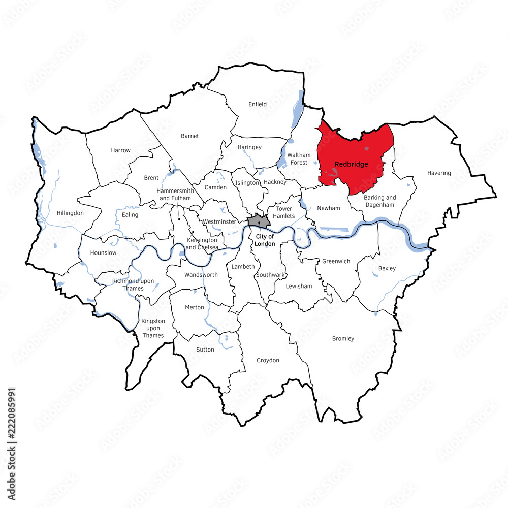 Obraz premium London Boroughs - Redbridge