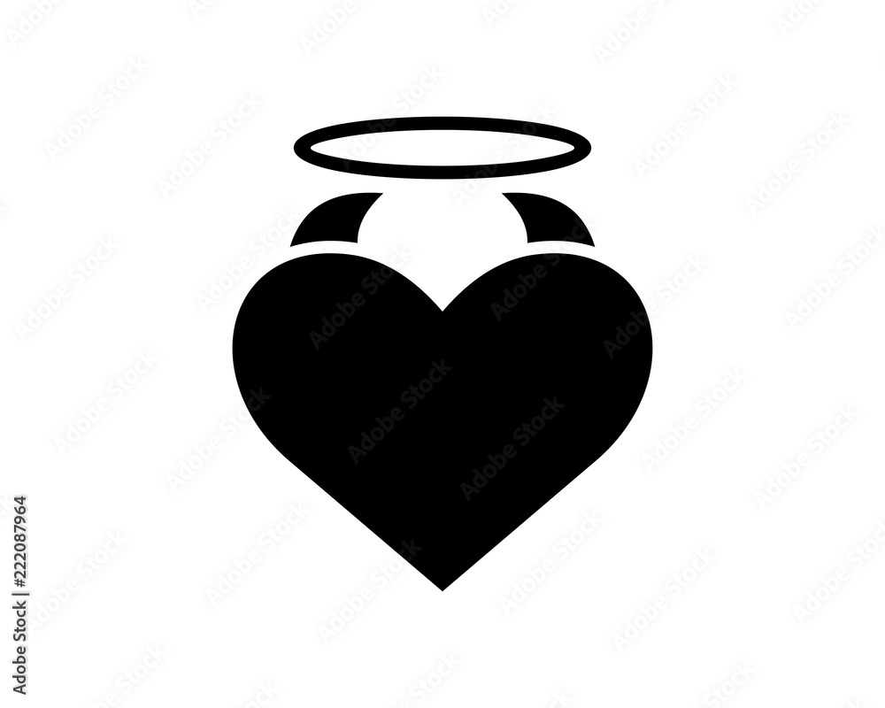 Black Heart Love Valentine Amour Romance Romantic Lover Image Vector Icon Logo Symbol Stock Vector Adobe Stock