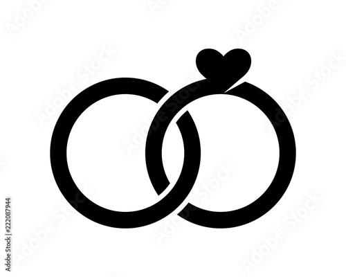 heart ring love valentine amour romance romantic lover image vector icon logo symbol