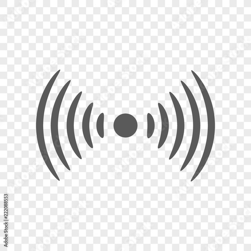 Vector radio, wireless icon. Symbol and sign illustration on transparent background