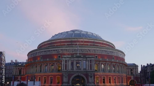 The Royal Albert Hall at sundown. photo