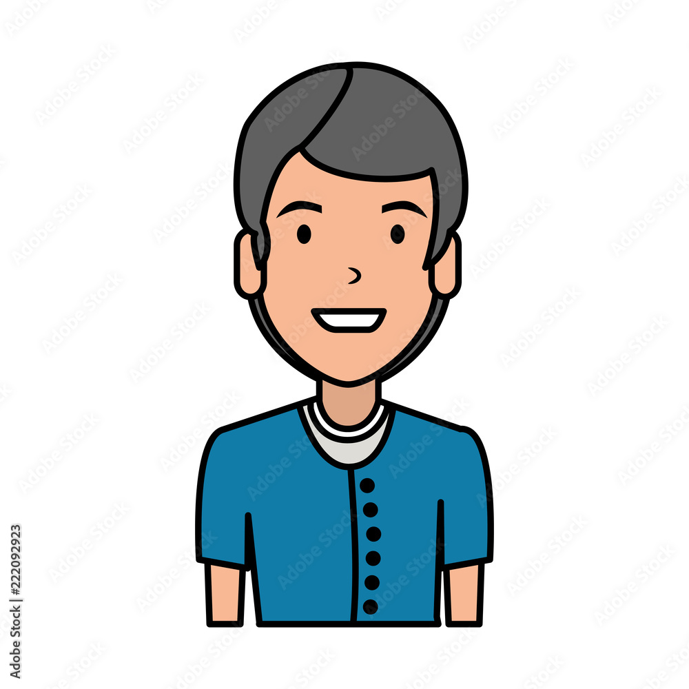elegant and young man character elegant and young man character