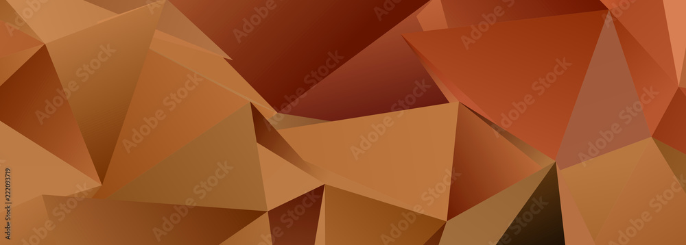 Fototapeta Triangular 3d, modern background