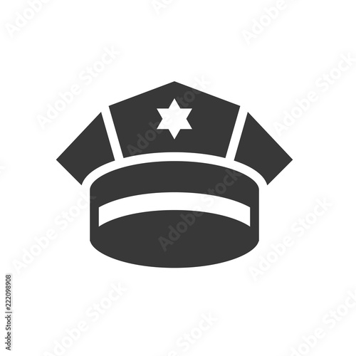 police cap, police related icon
