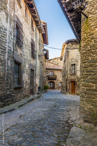 Beautiful ancient village of Rupit  Catalonia  Spain 