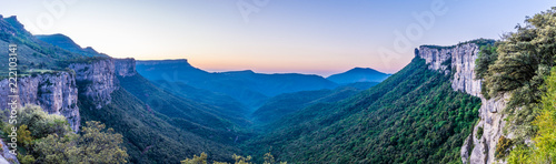 Beautiful valley of the Collsacabra Mountains (Tavertet, Catalonia, Spain) photo