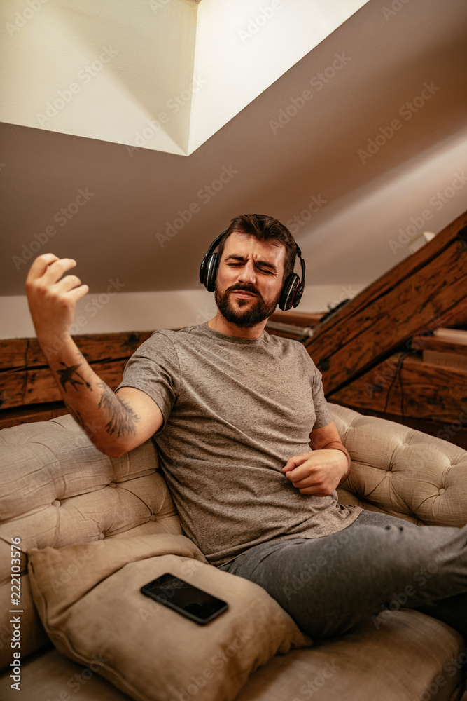 Fototapeta premium He's a true rock star