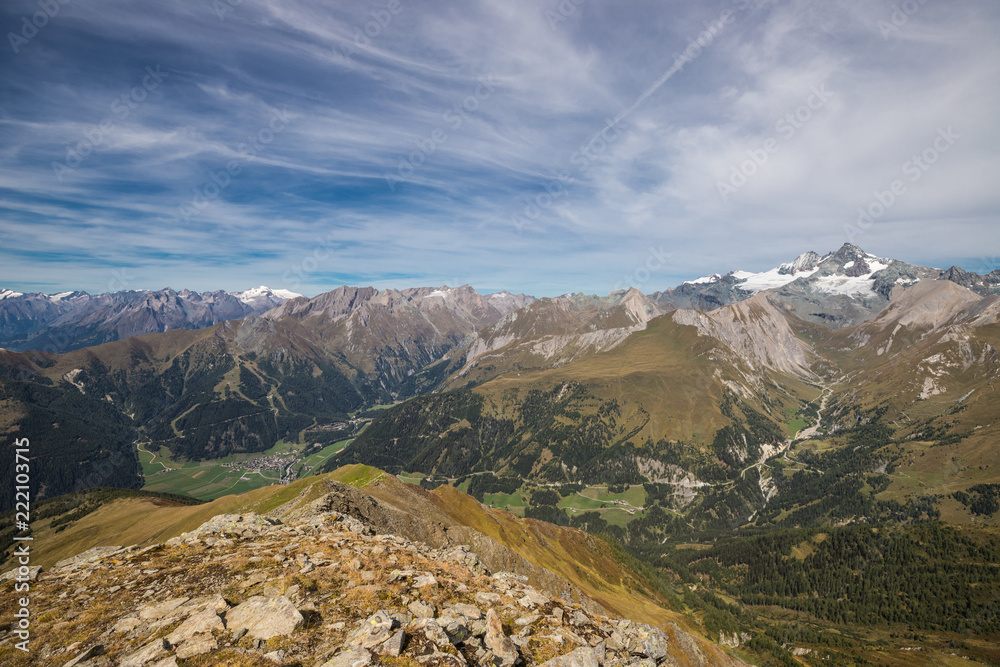 View To Top Of Austria Grossglockner 3.798m From Schoenleitenspitze 2.810m