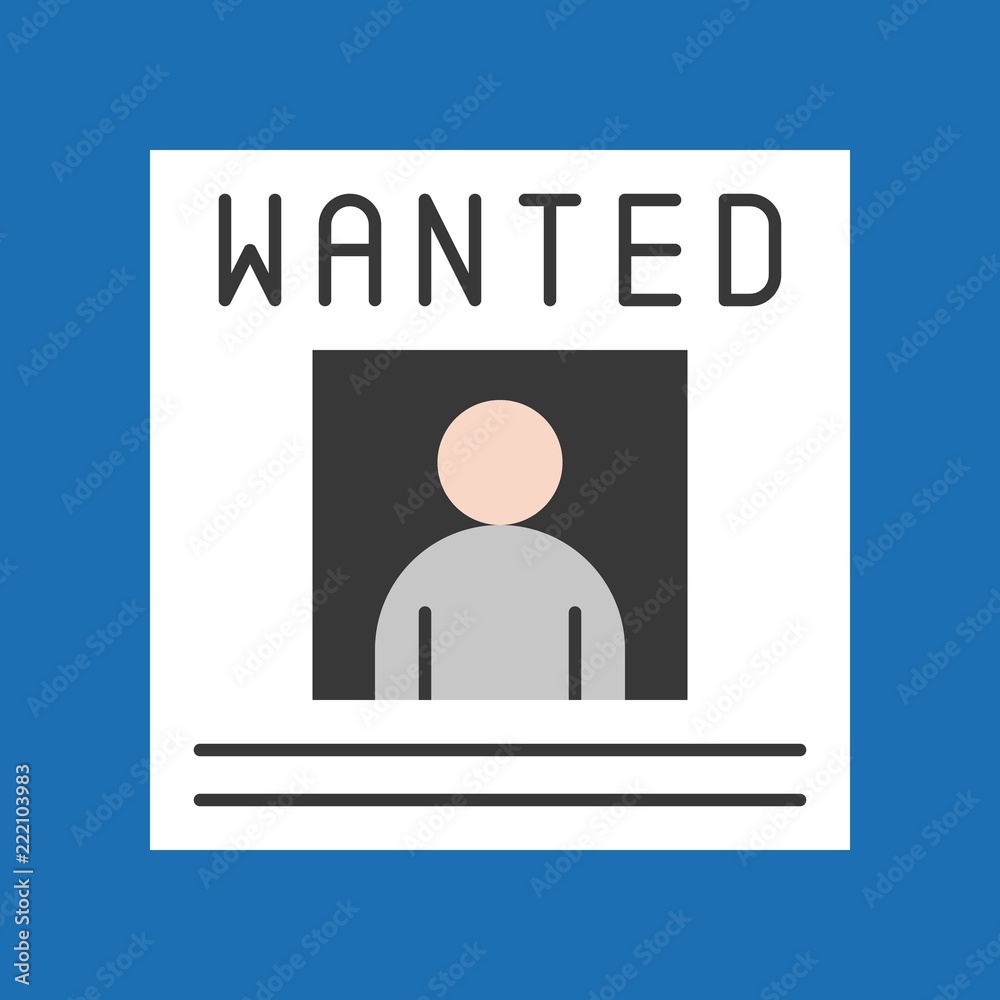 wanted poster announcement, police related icon wanted poster announcement, police related icon