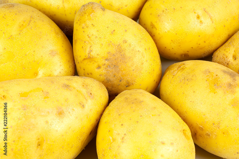 raw potatos isolated on white background raw potatos isolated on white background
