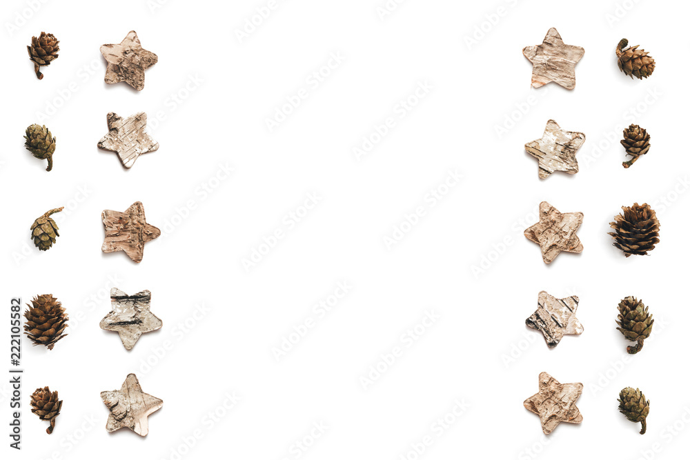 Christmas Background Natural Ornaments