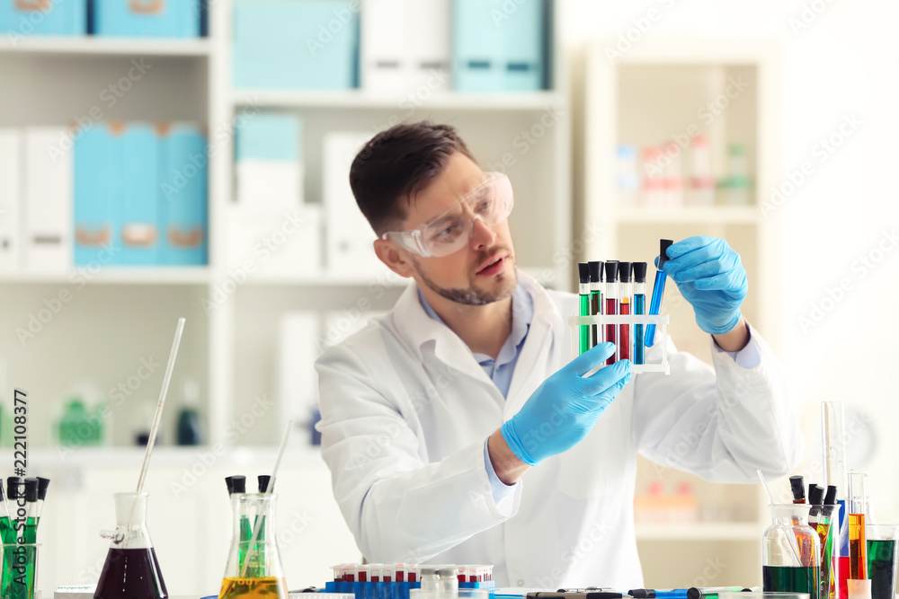 Scientist working in laboratory Scientist working in laboratory